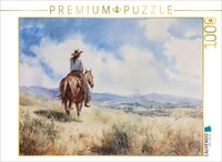 Calvendo Puzzle Riders Of The Prairie | 1000 Pieces, Finished Size 25.2 × 18.9 I