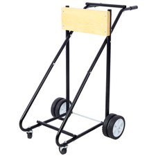 Outboard Boat Motor Stand, Engine Carrier Cart Dolly, 315lb Wood w/Wheels