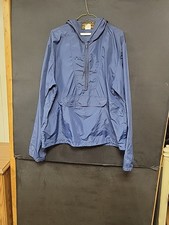 vtg 90s EDDIE BAUER 1/4 zip nylon anorak shell windbreaker jacket LARGE tag