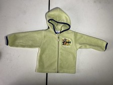 Rare Vintage Disney Baby Fleece Jacket 12M   Pooh  Tigger Embroidery