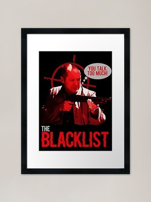 The Blacklist-Reddington rot gerahmt gerahmt Wandbild Poster Leinwanddruck Bild