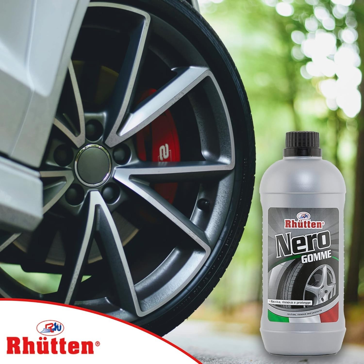 Lucidante Pneumatici Nero Gomme 1L foto 4