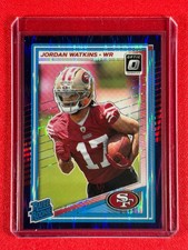 2025 Panini Donruss Optic Jordan Watkins #289 -Purple Shock Prizm (RC)