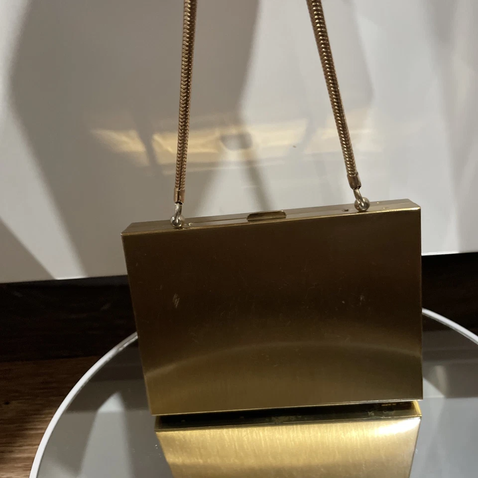 VTG 1950's Evening Vanity Purse Minaudiere w/Compact Lipstick - Image 2 of 4