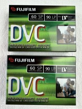 New 2x Fujifilm DVC Mini DV Digital Videocassette 60min SP 90min LP