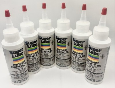 Super Lube Multi-Use Synthetic Oil 51004 4 fl oz Food Grade ISO 100 (6 Pack)