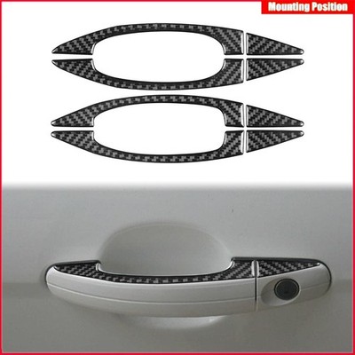 For Ford Focus 2012-2014 Real Carbon Fiber Exterior Door Handle Sticker Trim 8*