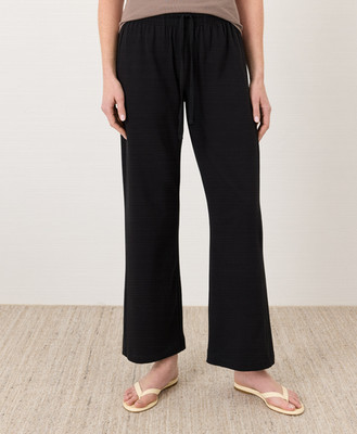 PACT Organic Luxe Essential Lounge Pant, Black (NEW)