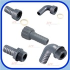 BSP Plastic Polypropylene Grey Fittings Water Hose Tail Male & Female Connectors