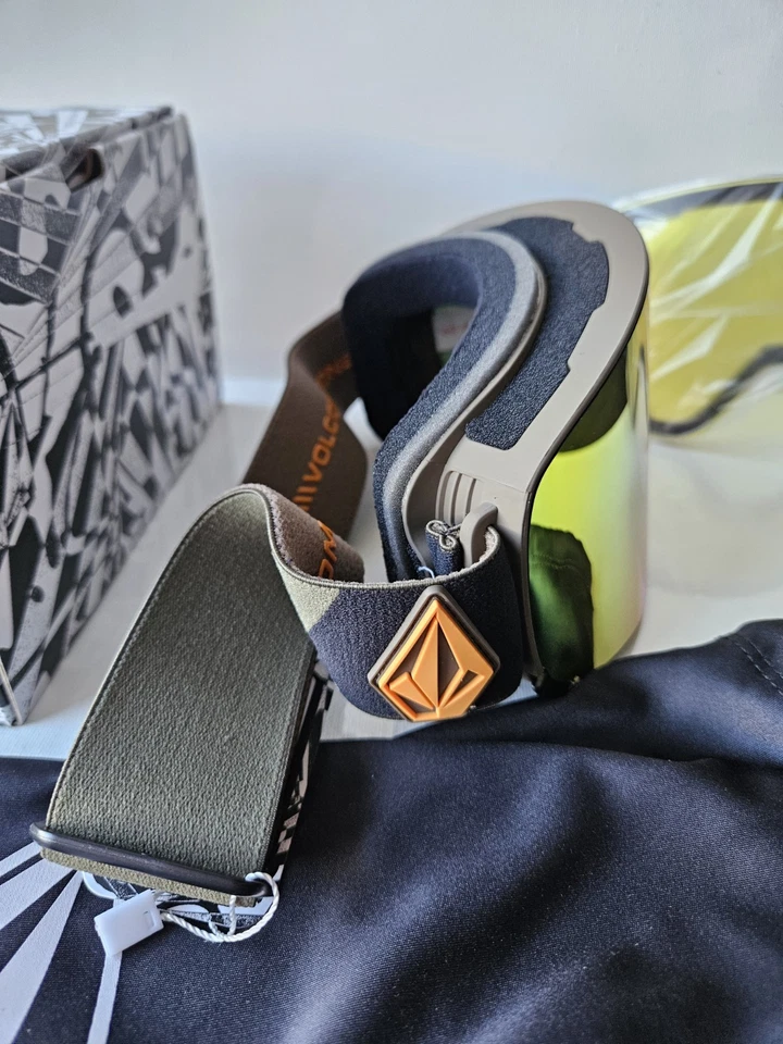 Gafas Volcom Odyssey DORADAS MILITARES/CROMO ROJO (+Lente extra - AMARILLO) NUEVAS Foto 4 de 4