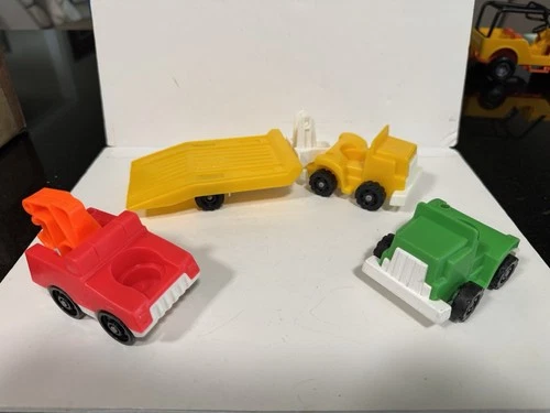 Vintage Fisher Price Trucks - Lot Of 4