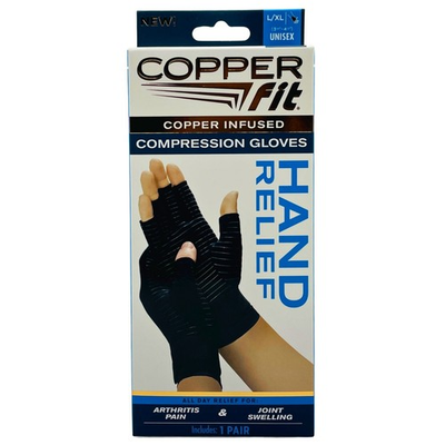 #ad #ad Copper Fit Compression Gloves Hand Relief L XL 1 Pair New $11.99