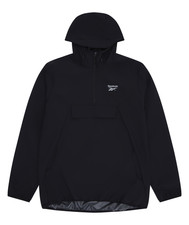 Reebok Mens Pullover Jacket Burbage OH  Windbreaker Jacket Black