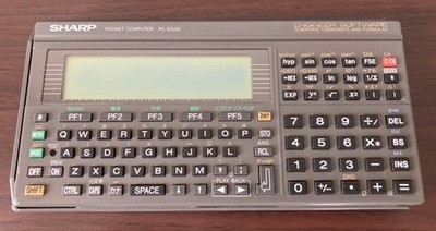 SHARP PC-E500 Pocket Computer Vintage Model Portable Calculator Tested