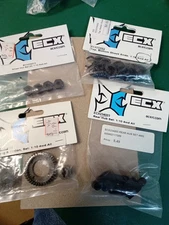 NEW ECX 1/10 4wd ALL HEX SET DIFF GEAR REAR HUBS SHOCK PARTS