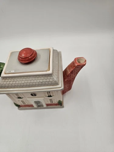 Fitz and Floyd Vintage Chateau teapot 1986 Ceramic Tree Handle - Picture 9 of 18
