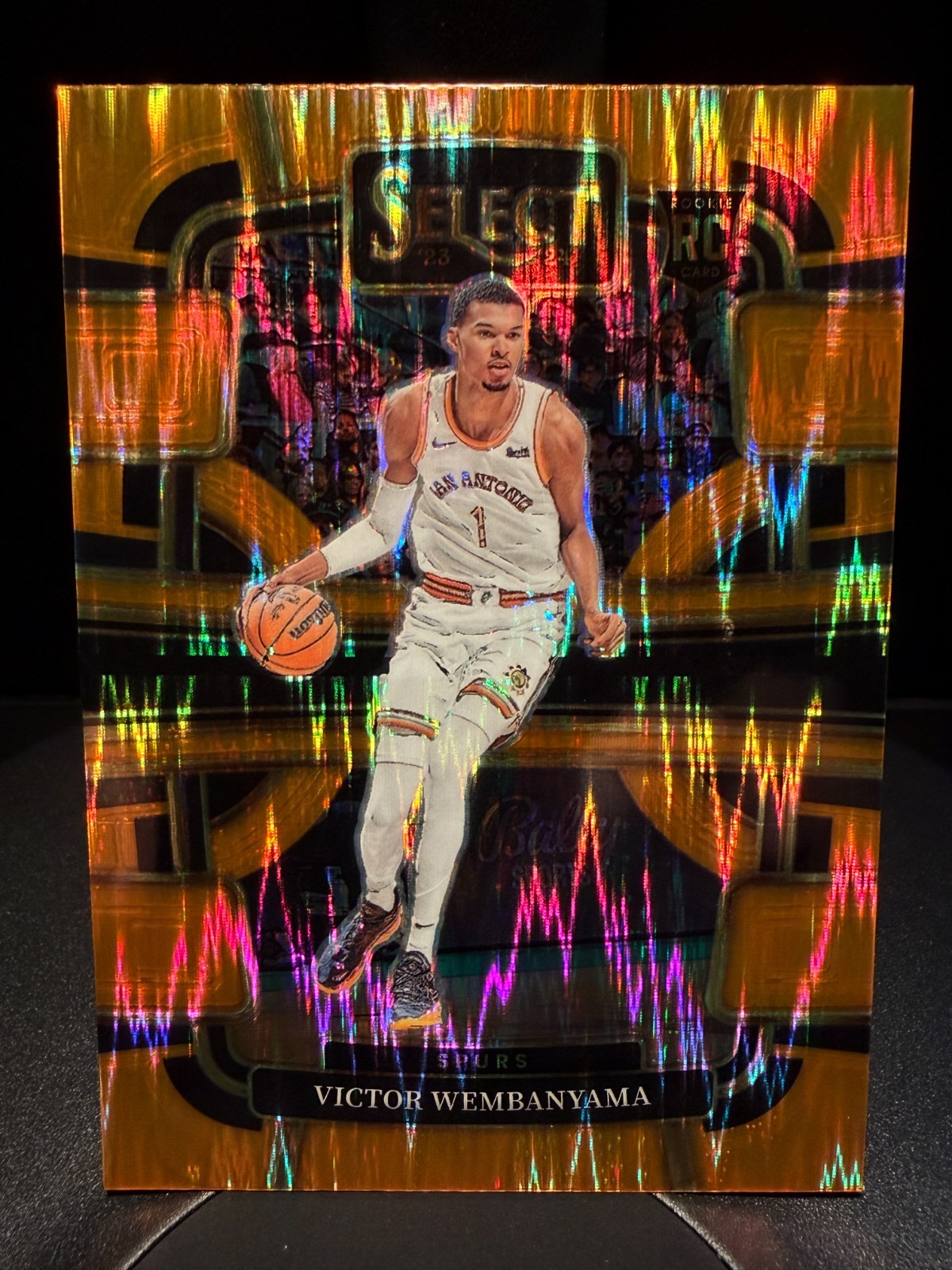 2023-24 Panini Select Victor Wembanyama #87 RC Rookie Concourse Flash Orange