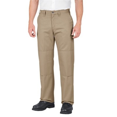 dickies big tall mens khaki double knee relaxed fit work uniform pants 54x34 new