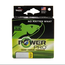 PowerPro  Braided Fishing Line - Hi-Vis_Yellow - 10lb - 150yd/135m (211001001...