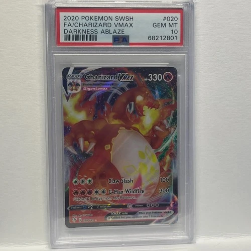 2020 Pokemon Swish VMAX Darkness Ablaze #020 Charizard Gem Mint PSA 10