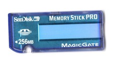 SanDisk Memory Stick Pro Magic Gate 256MB SDMSV-256 Genuine Camera Memory Card