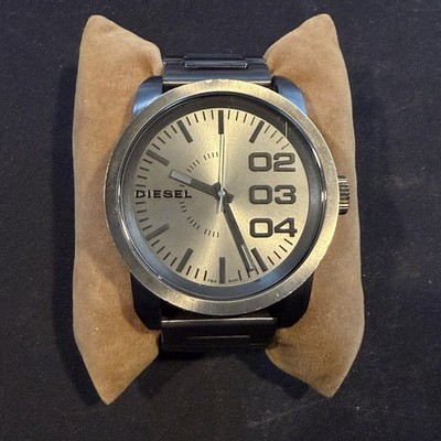 Uhr Herren Diesel DZ-1558 Rotguss Edelstahl 46mm Quarz Y2k Selten