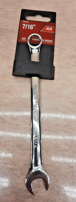 'New' Ace Pro Series 257631 7/16'' 12 Pt. Combination Wrench Chrome Vanadium