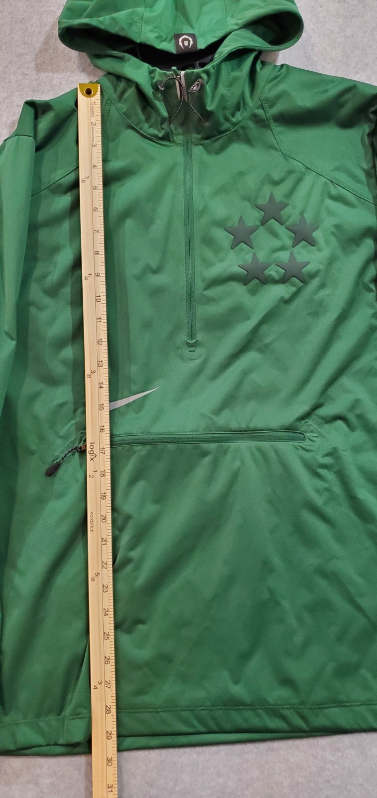 SACAI X NIKE Felpa a vento Nike Field General Fly Rush 1 2 zip verde taglia large