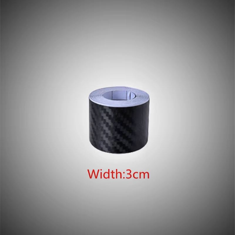 Nano Carbon Fiber Car Stickers DIY Paste Protector Strip Auto Door Sill Side Mir