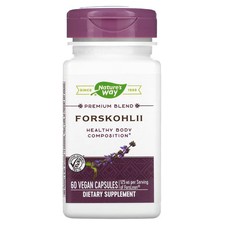 2 X Nature's Way, Forskohlii, 125 mg, 60 Vegan Capsules-Worldwide