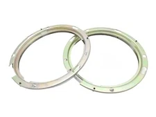 Headlight Retaining Holding Inner Bezel Rim 7" Pair Compatible With Willys Jeep
