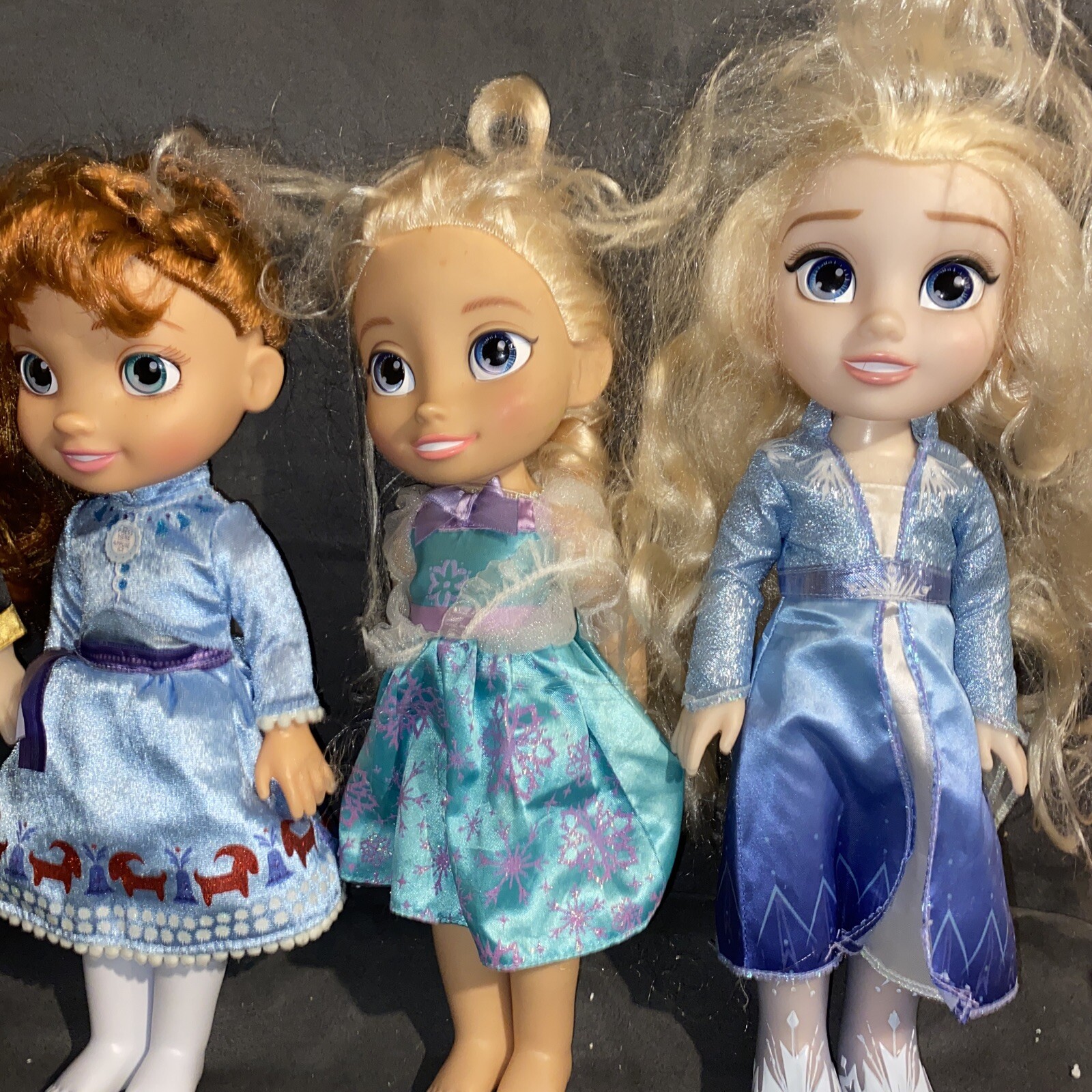 Disney Princess FROZEN Lot Of 4  Elsa 14-Inch Toddler Doll (Jakks Pacific)