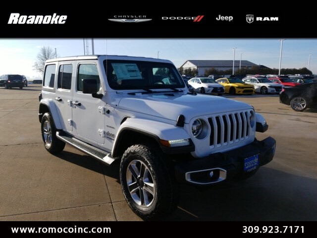 2020 Jeep Wrangler Unlimited Sahara 2020 Jeep Wrangler Unlimited Sahara 10 Miles Bright White Clearcoat 4D Sport Uti
