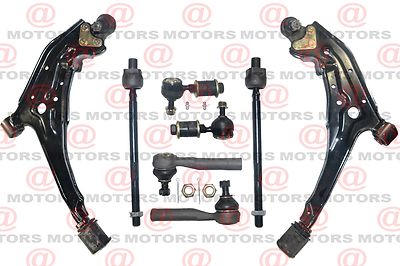 For Nissan Maxima 94 Front Lower Control Arms Sway Bar Link Inner Outer Tie Rod
