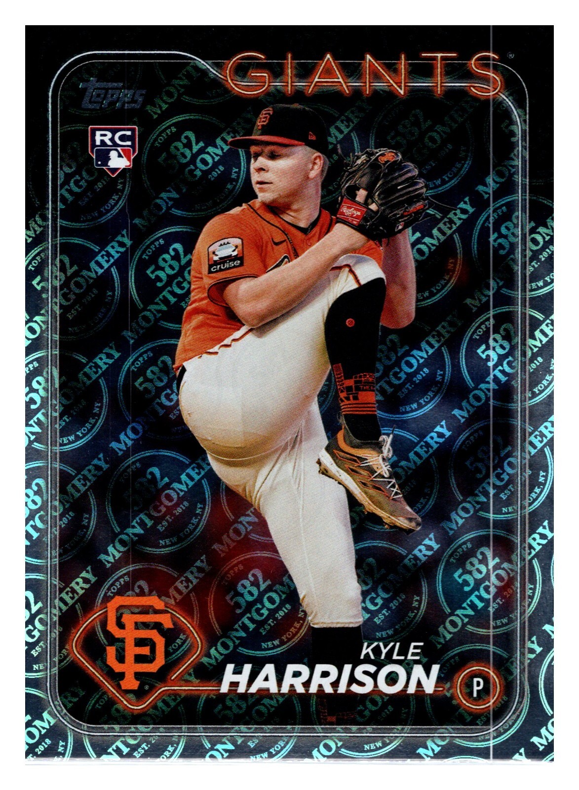 #667 Kyle Harrison San Francisco Giants RC 2024 Topps 582 Montgomery Club Foil