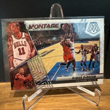 2021-22 Panini Mosaic Montage White Mosaic Prizm /25 DeMar DeRozan #8