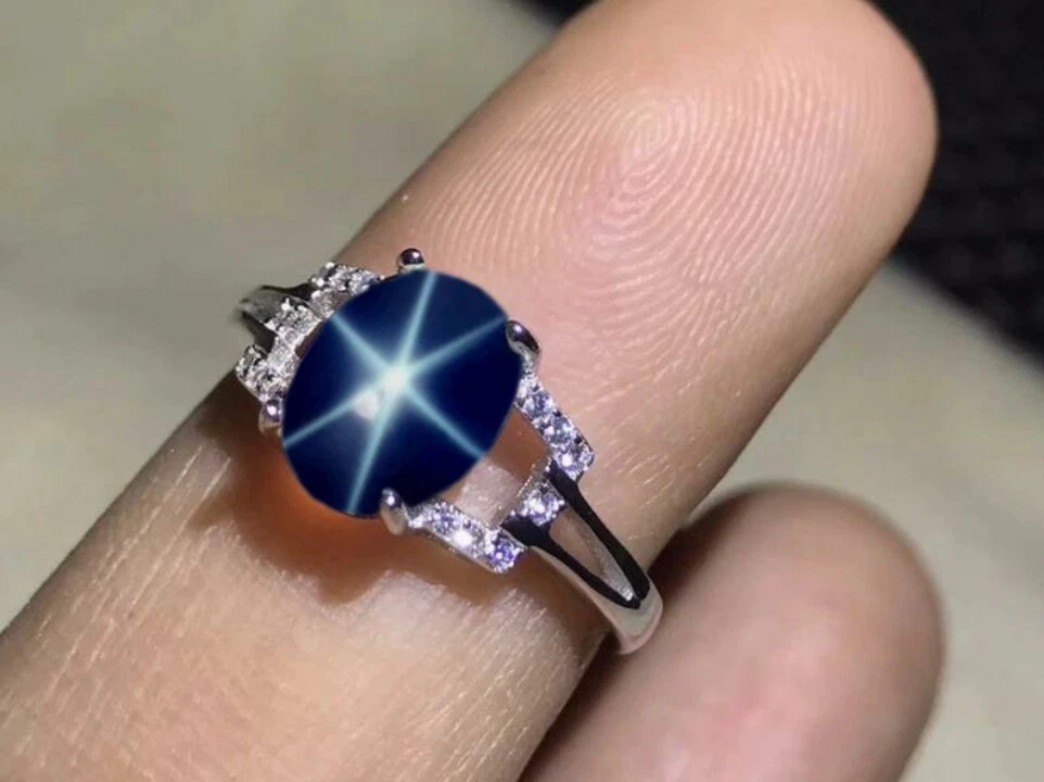 Natural Blue sapphire ring 925 Sterling silver Gemstone rings Daily wear  Rings | eBay