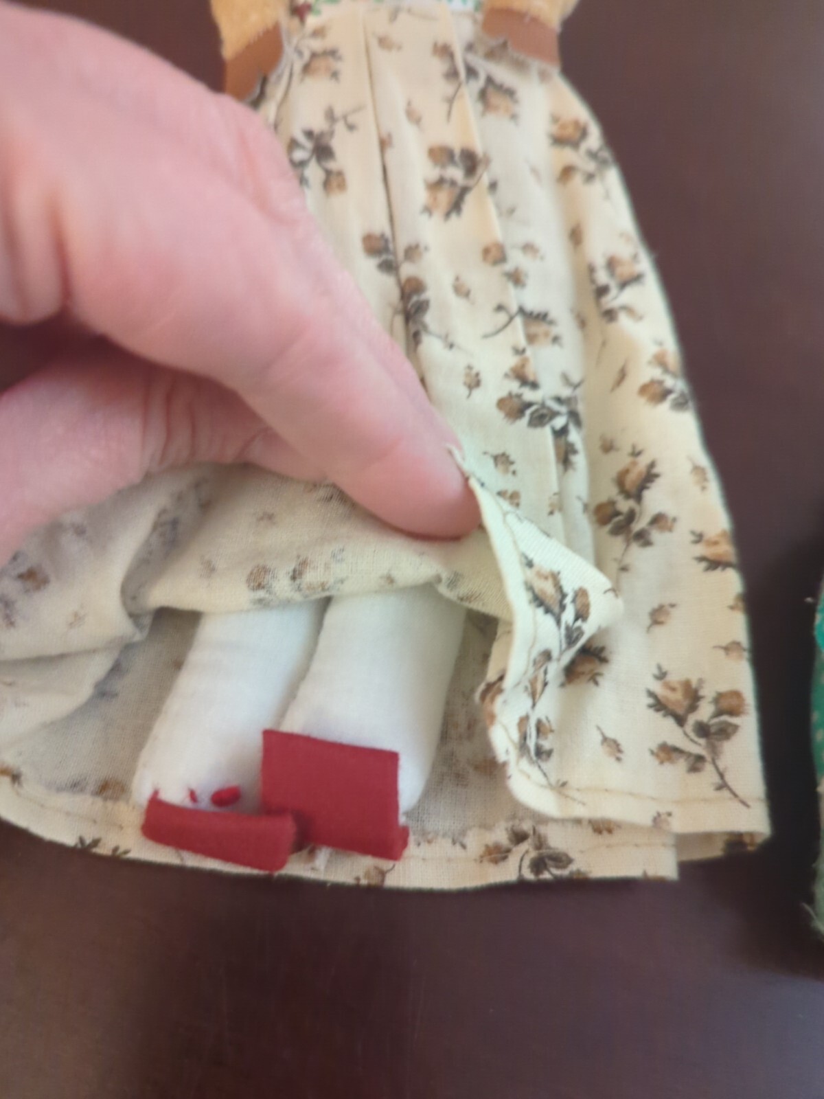 5 Small Cloth & Wooden Dolls