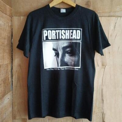Portishead Beth Gibbons T-shirt 90s black short sleeve tee Reprint NH18457