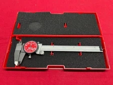 Starrett R120A-6 Dial Caliper, Stainless Steel, Red Face, 0-6" Range IN STOCK