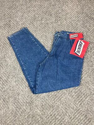 #ad Vintage Jordache Baggy Mom Jeans Womens Size 26x30 Blue High Waisted NWT $9.00