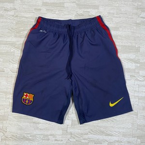 Nike FC Barcelona Navy Blue Sports Shorts S Football Soccer Gym Summer Barca  | eBay