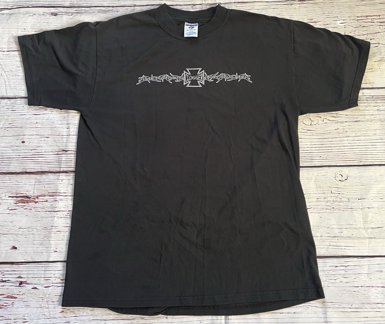 Vintage Clogger T Shirt USA Born Clogger Tribal D… - image 1