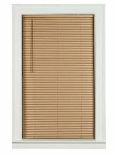 Mini persianas de vinil cáqui sem fio 1 pol. filtragem de luz sala durável vários tamanhos - Imagem 3 de 4