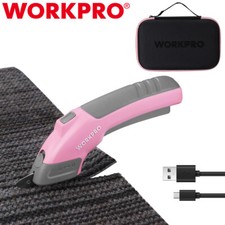 WORKPRO 4V Cordless Electric Scissors 2 blade Rechargeable Powerful Shear Cutter