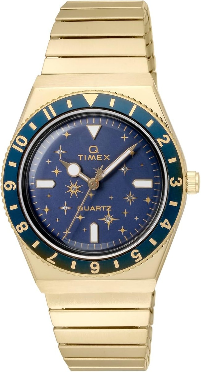 TIMEXWatch Q Timex Celestial 36mm TW2V53600 Gold | eBay