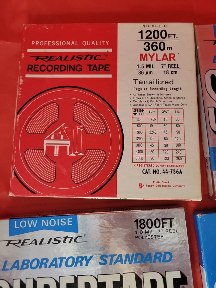 LOTE DE 4 CINTAS DE AUDIO USADAS 7” carrete a carrete realistas 1800 Foto 4 de 4