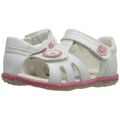 NIB Girls Sandals Beeko Fallon II White EU 25 26, US 8.5 9.5