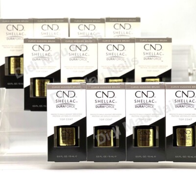 CND Shellac DURAFORCE  Top Coat  .50 fl oz- 12 Pack