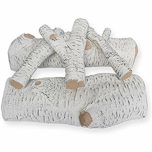 3gplus Birch Ceramic Wood Gas Fireplace Logs Sets For Inserts
